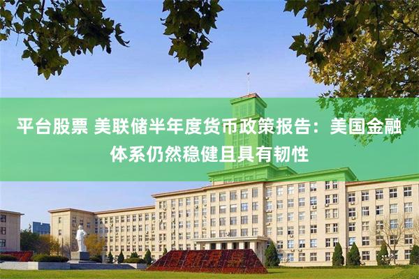 平台股票 美联储半年度货币政策报告：美国金融体系仍然稳健且具有韧性