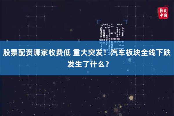 股票配资哪家收费低 重大突发！汽车板块全线下跌 发生了什么？