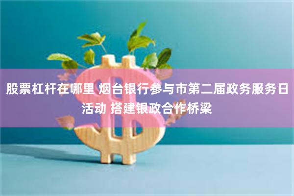 股票杠杆在哪里 烟台银行参与市第二届政务服务日活动 搭建银政合作桥梁