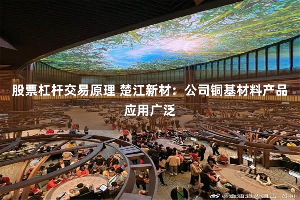 股票杠杆交易原理 楚江新材：公司铜基材料产品应用广泛